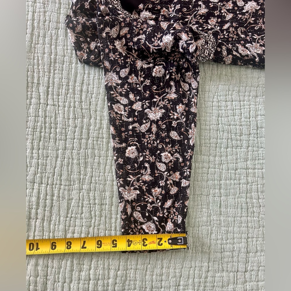 INTERMIX- Ariel Long Sleeve Floral Mini Dress - Picture 12 of 16